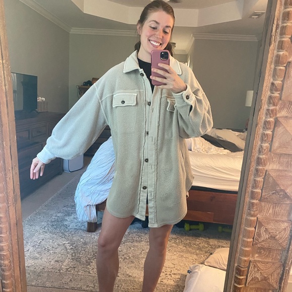 Free people Ruby Jacket (Shacket) cream color! Size small - Picture 6 of 8